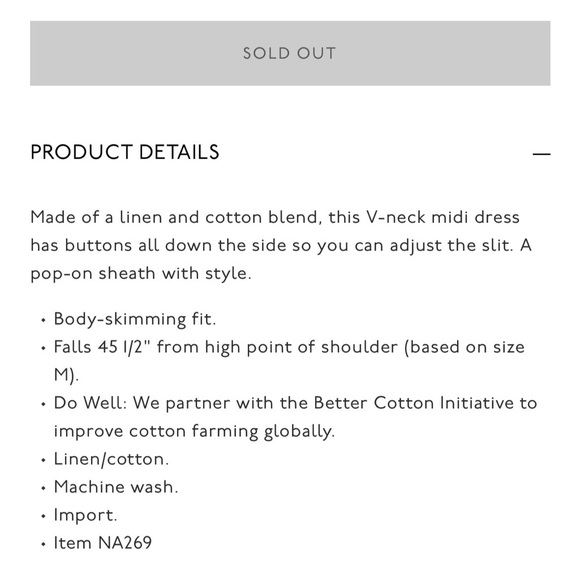 Madewell White Button-Side Linen Midi Dress - Picture 6 of 6